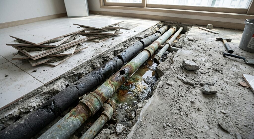 대구 바닥 난방 누수 원인과 해결 | 열화상 진단 - 기산홈서비스